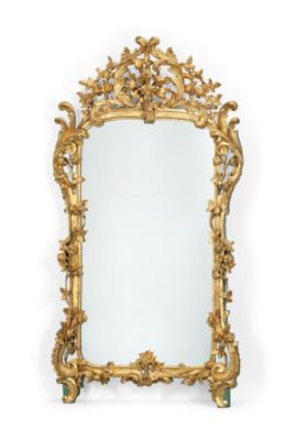 A Large Magnificent Salon Mirror from France, - Nábytek, starožitnosti, sklo a porcelán