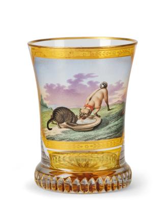 Kothgasser Ranftbecher, Wien um 1830, - Möbel; Antiquitäten & Metallarbeiten; Glas & Porzellan