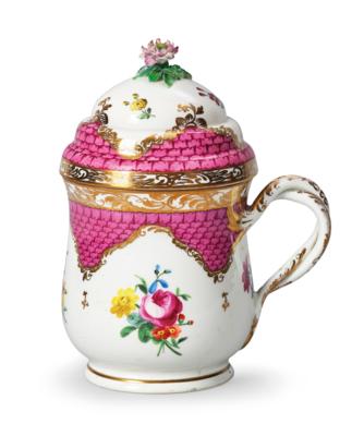 A Jug with Cover, Imperial Manufactory Vienna c. 1805, - Nábytek, starožitnosti, sklo a porcelán