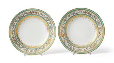 A Pair of Neo-Classical Plates, Imperial Manufactory, Vienna 1795, - Mobili e anitiquariato, vetri e porcellane