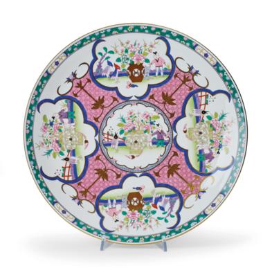 A Tray with Chinoiseries, Herend c. 1980, - Furniture, Works of Art, Glass & Porcelain