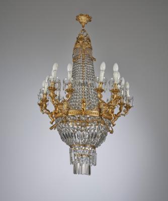 A Magnificent Chandelier in Neo-Classical Style, - Nábytek, starožitnosti, sklo a porcelán