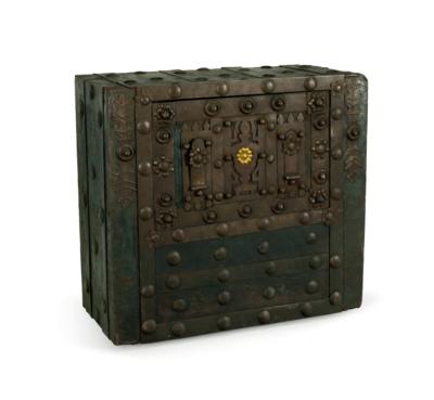 A Very Rare Late-Renaissance Iron Box, - Furniture, Works of Art, Glass & Porcelain