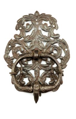 A Late Renaissance Door Knocker, - Furniture, Works of Art, Glass & Porcelain