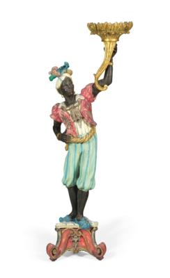 A Venetian Blackamoor with Cornucopia, - Mobili e anitiquariato, vetri e porcellane