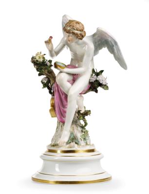 “Cupid”, Meissen Late 19th Century, - Mobili; oggetti d'antiquariato; vetro e porcellana