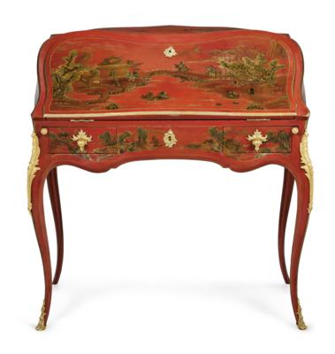 A Lady’s Desk with Chinoiserie Decor, - Nábytek; starožitnosti; sklo a porcelán