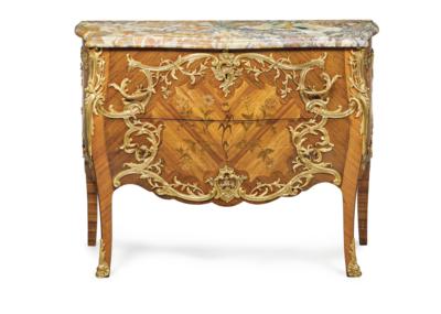 A French Salon Chest of Drawers, - Furniture; works of art; glass and porcelain