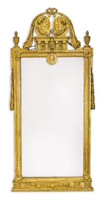 A Large Louis XVI Wall Mirror, - Mobili; oggetti d'antiquariato; vetro e porcellana