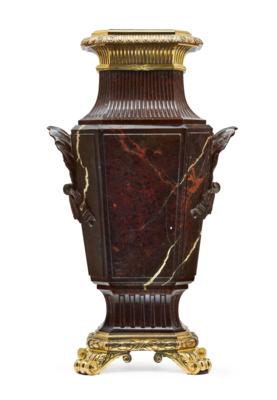 Italienische Barock-Marmorvase, - Möbel; Antiquitäten; Glas und Porzellan