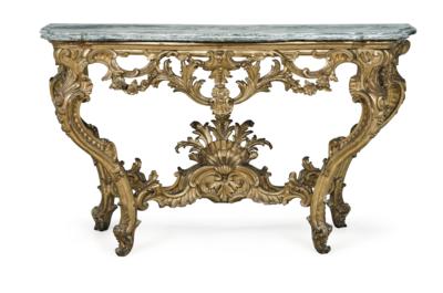 A Baroque Console from Italy, - Mobili; oggetti d'antiquariato; vetro e porcellana