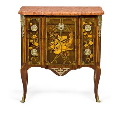 A Small Transition Chest of Drawers from France, - Furniture; works of art; glass and porcelain