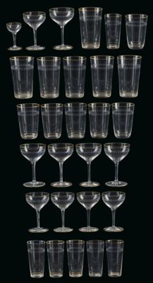 A Set of Glasses by Lobmeyr, 74 Pieces, Vienna, - Nábytek; starožitnosti; sklo a porcelán