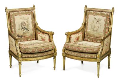 A Pair of Armchairs, - Mobili; oggetti d'antiquariato; vetro e porcellana