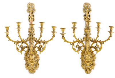 A Pair of Large Appliques, - Nábytek; starožitnosti; sklo a porcelán