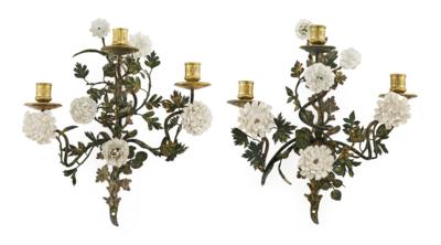 A Pair of Louis XV Appliques, - Furniture; works of art; glass and porcelain