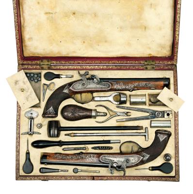 A Pair of Percussion Pistols “Sailer in Ehingen”, - Mobili; oggetti d'antiquariato; vetro e porcellana