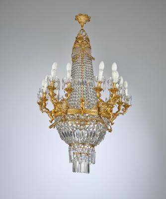 A Magnificent Chandelier in Neo-Classical Style, - Nábytek; starožitnosti; sklo a porcelán
