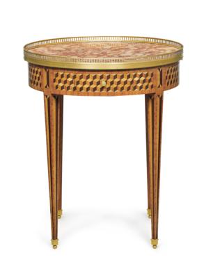 Rundes französisches Salontischchen, - Möbel; Antiquitäten; Glas und Porzellan
