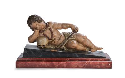 A Christ Child Sleeping as an Allegory of Vanitas, - Furniture; works of art; glass and porcelain