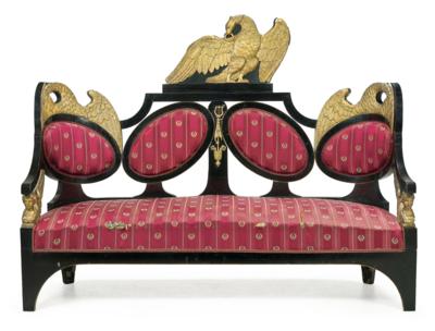 A Rare Empire Settee, - Furniture; works of art; glass and porcelain