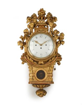 A Viennese Josephinian Cartel Clock, “Paulus Hartmann Wien”, - Furniture; works of art; glass and porcelain