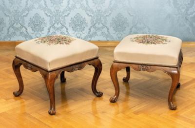 A Pair of Stools in Baroque Style, - A Styrian Collection I