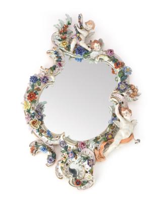 A Porcelain Mirror Frame, probably Saxon Porcelain Manufactory Dresden, - A Styrian Collection I