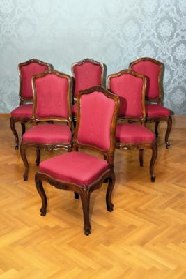 A Set of 6 Armchairs in Baroque Style, - Štýrska Sbírka I