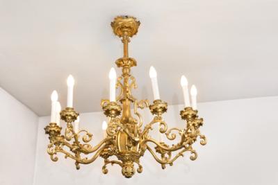 A Late Biedermeier Wooden Chandelier, - A Styrian Collection I