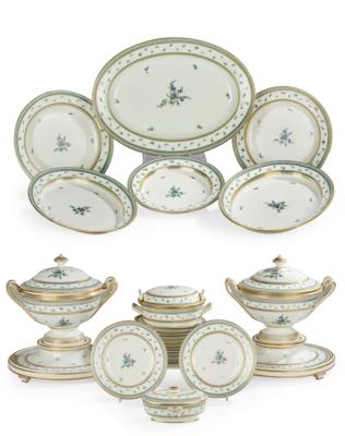 Elements of a Dinner Service, Partly from the Tableware of Luigi de Medici, Imperial Manufactory Vienna 1793-1812, - Una Collezione dalla Stiria I