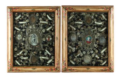 Two Devotional Folk-Art Images, Maria Hilf Madonna and Saint Sebastian, - Una Collezione dalla Stiria I