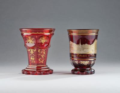 2 Glasbecher, - Eine Steirische Sammlung  II