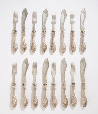 A Fish Cutlery Set for 8 Persons from Germany, by Wilkens, - Una Collezione dalla Stiria II