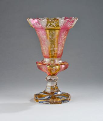 A Footed Vase, Bohemia, 19th Century, - Una Collezione dalla Stiria II