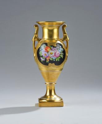 A Handled Vase with Base, Saxon Porcelain Manufactory, - A Styrian Collection II