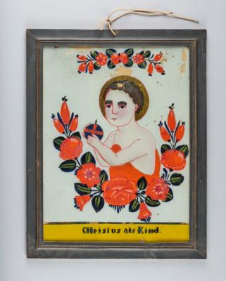 A Reverse Glass Painting, “Christus als Kind”, - Štýrska Sbírka II