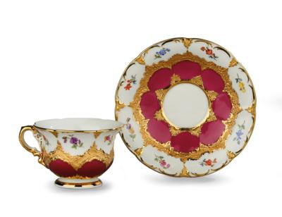 A Mocha Cup with Saucer, Meissen 1971, - Štýrska Sbírka II