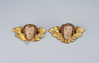 A Pair of Small Winged Angel’s Heads, - Štýrska Sbírka II