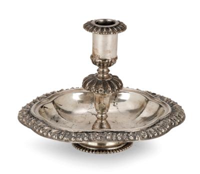 A Table Candlestick from Augsburg, - A Viennese Collection