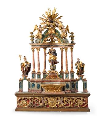 Barocker Hausaltar oder Altarmodell, - Eine Wiener Sammlung