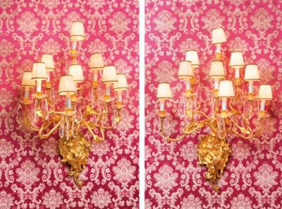 A Large Pair of Wall Appliques in Baroque Style, - Una Collezione Viennese