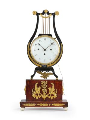 A Neoclassical Lyre Clock, - A Viennese Collection