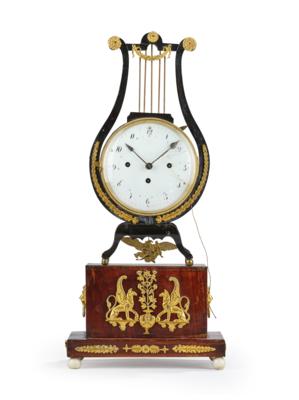 A Neoclassical Lyre Clock, - Una Collezione Viennese