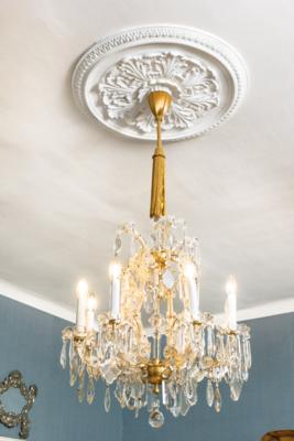 A Small Glass Chandelier in Crown Shape, - Una Collezione Viennese