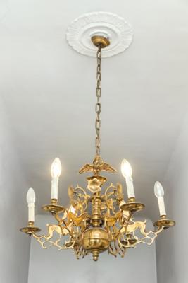 A Small Brass Chandelier, - A Viennese Collection
