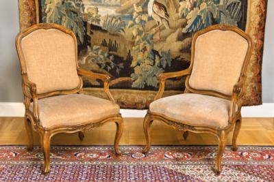 Paar barocke Armlehnsessel, - Eine Wiener Sammlung