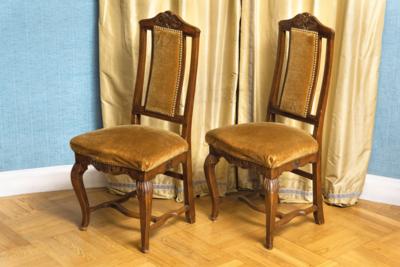 Paar barocke Lehnstühle, - Eine Wiener Sammlung