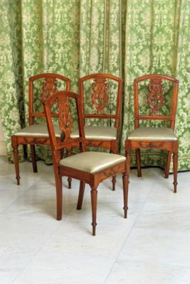 A Set of 4 Neo-Classical Chairs, - A Viennese Collection