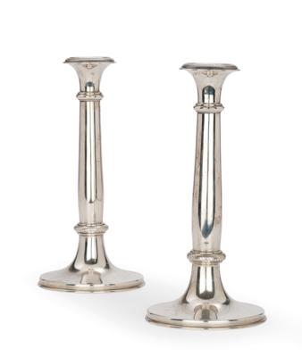 Biedermeier Candlesticks from Vienna, - A Viennese Collection